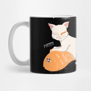 Yumm cat illustration Mug